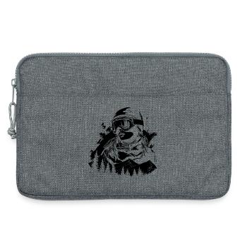 Snowboarder - Laptop bag 13" - heather grey - Front