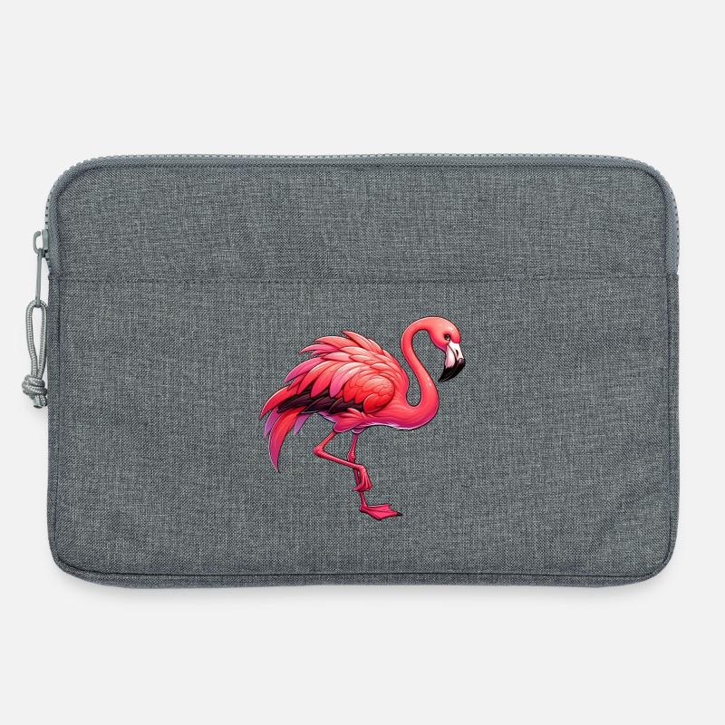 Flamingo - Laptoptasche 13" - Grau meliert