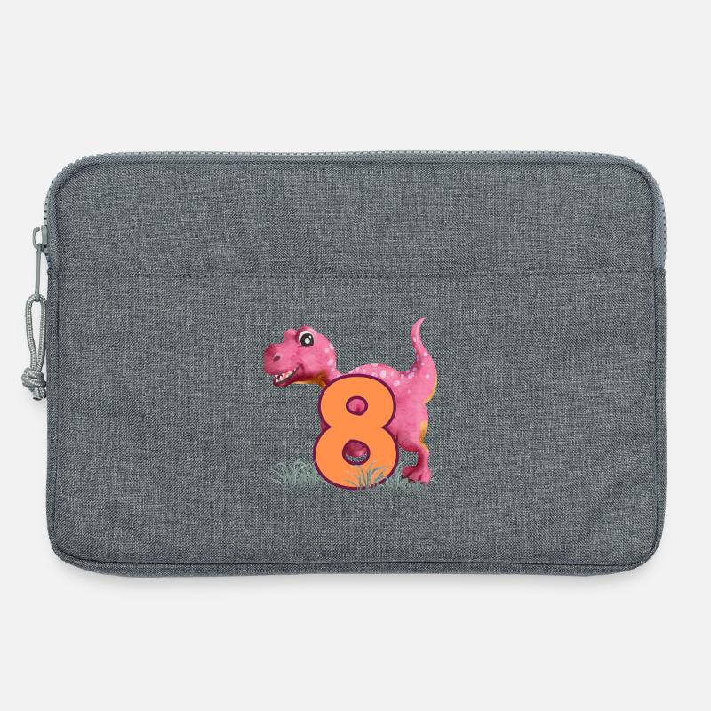 Nr.8 Dino - Laptoptasche 13" - Grau meliert