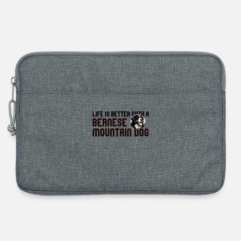 Berner Sennenhund - Laptoptasche 13" - Grau meliert