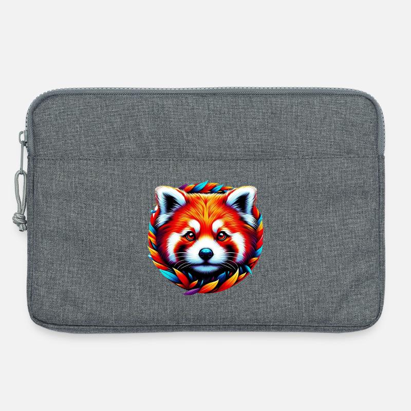 Kleiner Panda - Laptoptasche 13" - Grau meliert