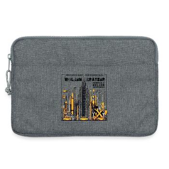 Auch Wolkenkratzer haben als Keller angefangen - Laptoptasche 13" - Grau meliert - Vorne