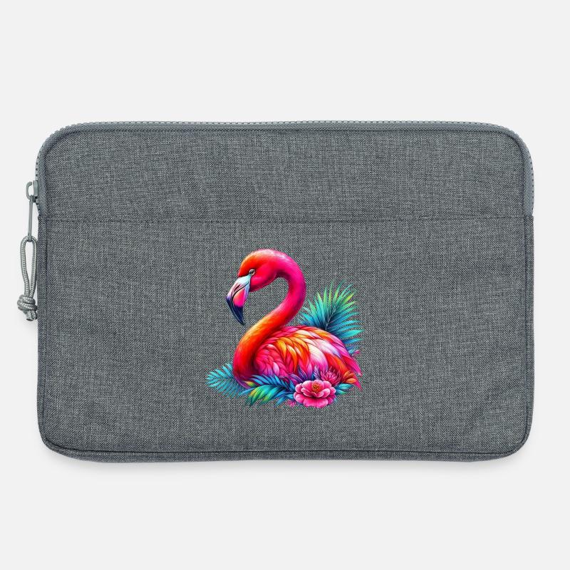 Flamingo - Laptoptasche 13" - Grau meliert