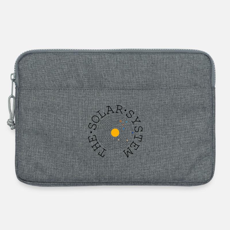 The Solar System (black) - Laptop bag 13" - heather grey