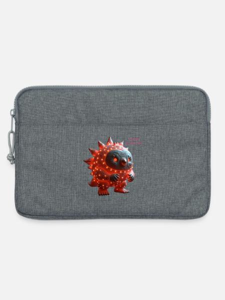 Lava-Licht Monster Glühen - Laptoptasche 13" - Grau meliert