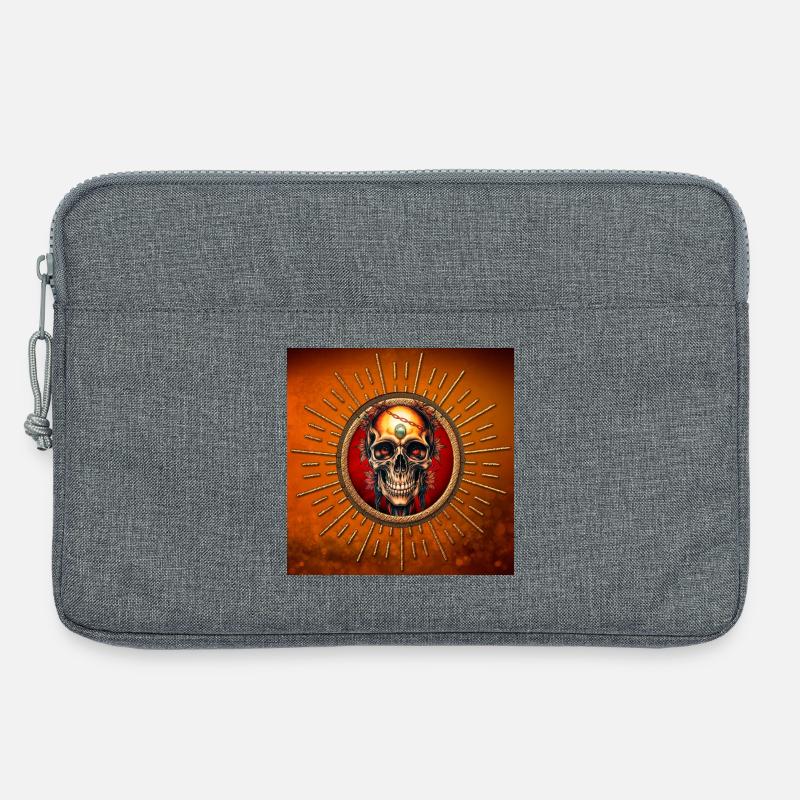 Ein Schädel, dessen - Laptoptasche 13" - Grau meliert