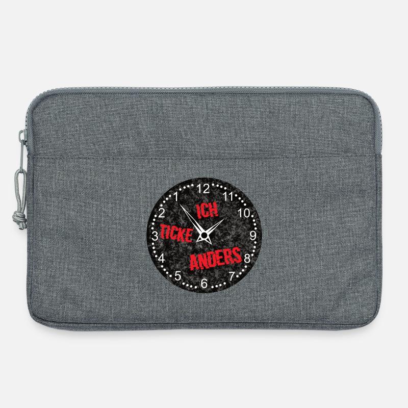 uhr - Laptoptasche 13" - Grau meliert