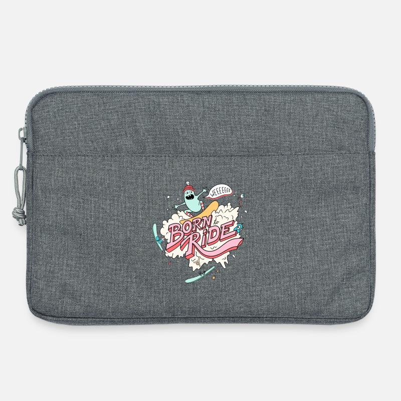 Born To Ride - Snowboard - Laptoptasche 13" - Grau meliert