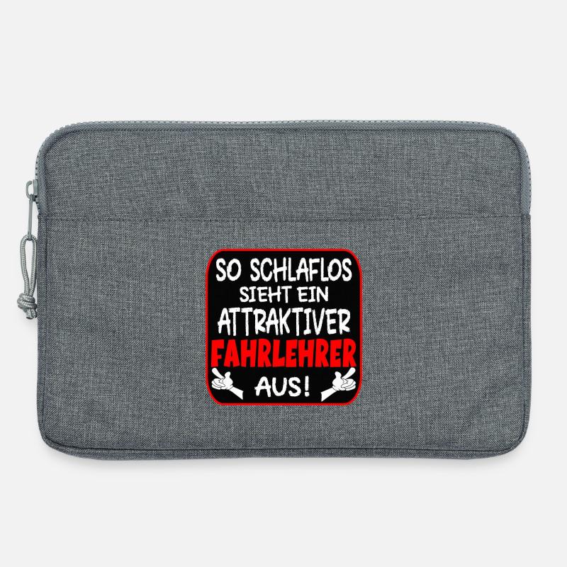 Fahrlehrer - Laptoptasche 13" - Grau meliert