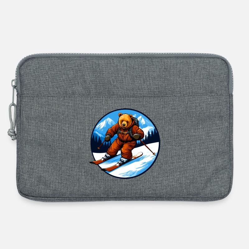 Ski Bären - Laptoptasche 13" - Grau meliert