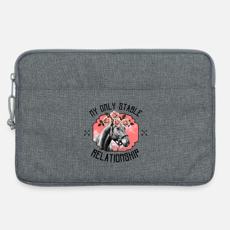 My Only Stable Relationship – Ästhetisches Pferd - Laptoptasche 13" - Grau meliert
