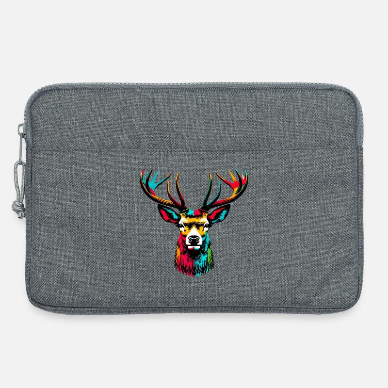 Hirsch - Laptoptasche 13" - Grau meliert