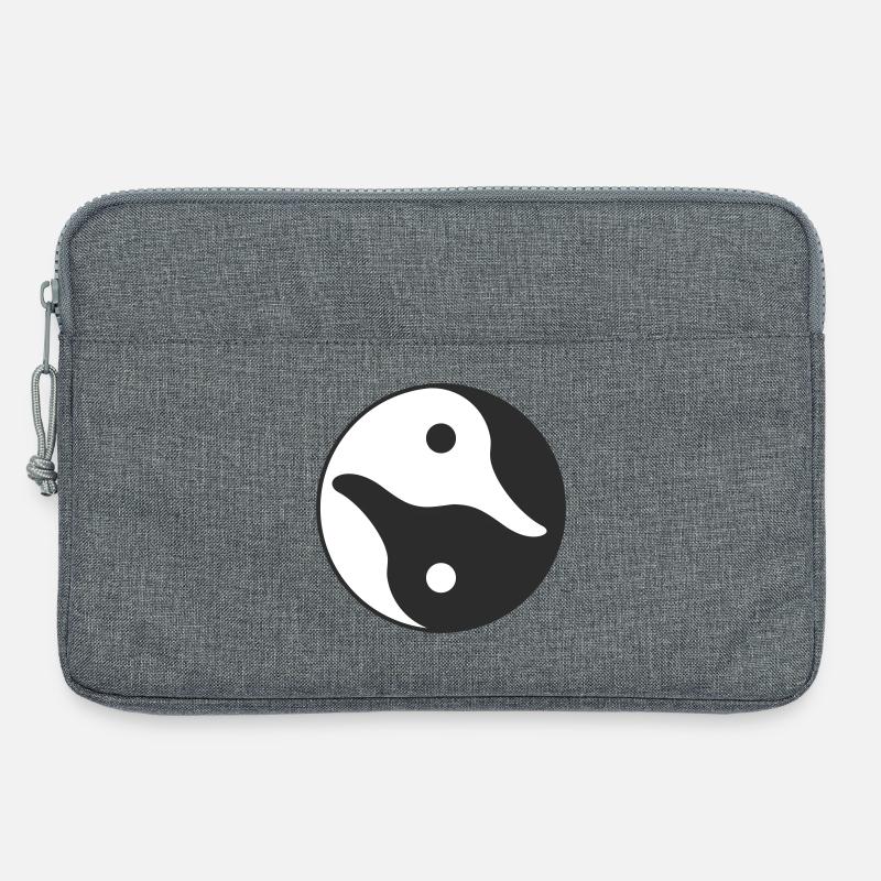 Yin Yang Ente - Laptoptasche 13" - Grau meliert