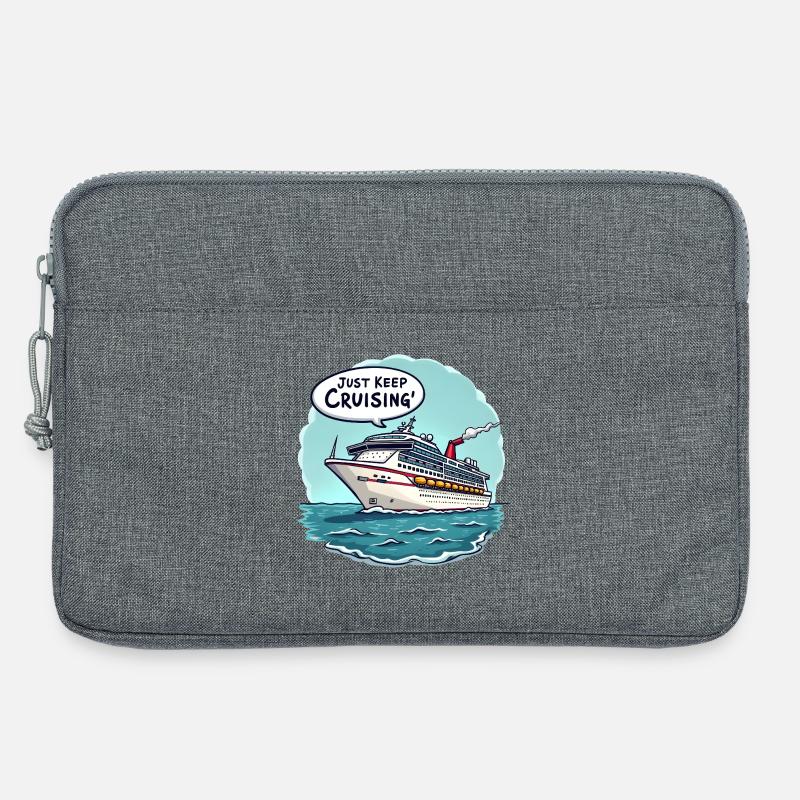 Just Keep Cruising' - Laptoptasche 13" - Grau meliert