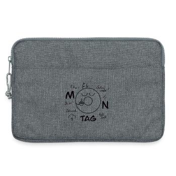 Blues du lundi - Sacoche pour ordinateur portable 13 pouces - gris chiné - Devant