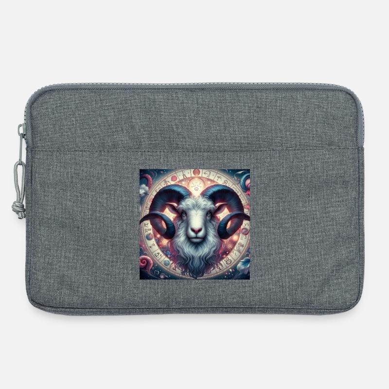 WIDDER \ Sternzeichen - Laptoptasche 13" - Grau meliert