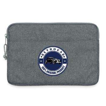 Retro-Auto - Laptoptasche 13" - Grau meliert - Vorne