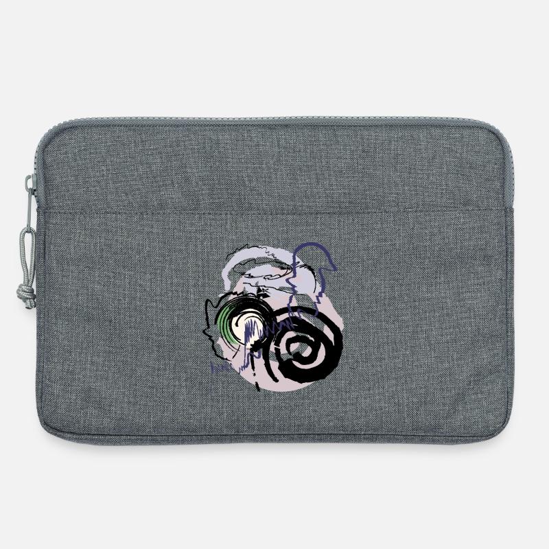 Abstract pattern - Laptop bag 13" - heather grey