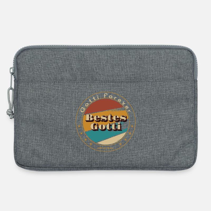 Bestes Gotti - Laptoptasche 13" - Grau meliert