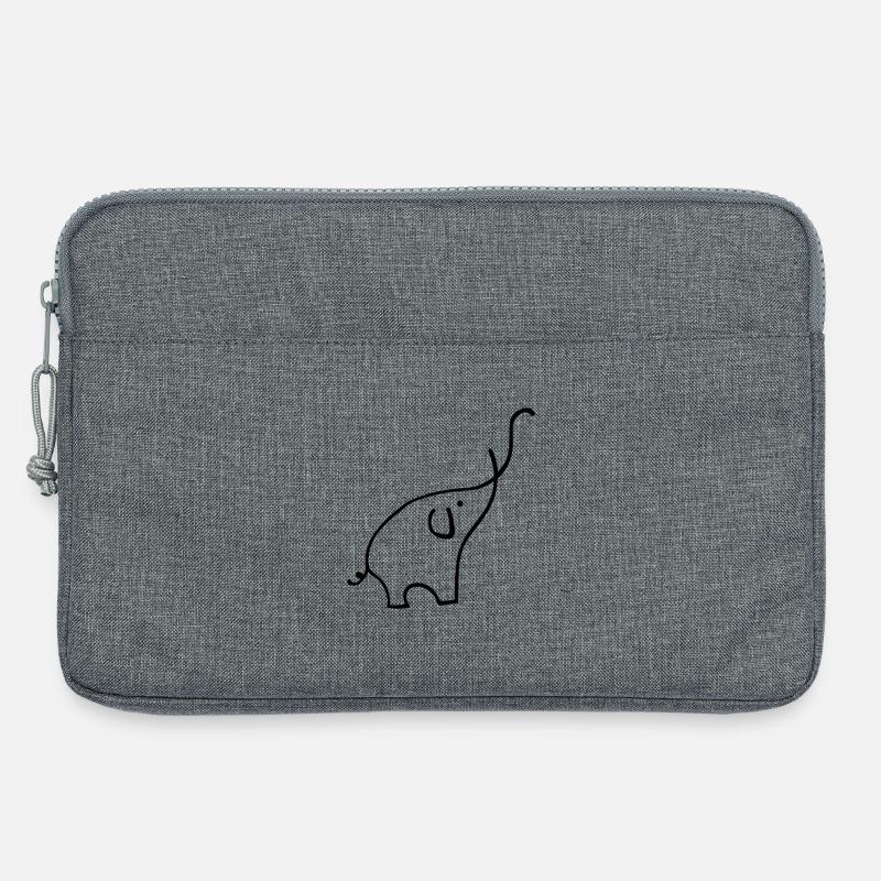 Elefant - Laptoptasche 13" - Grau meliert