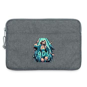Femme Dancing Retro Disco Disco Cadeau - Sacoche pour ordinateur portable 13 pouces - gris chiné - Devant