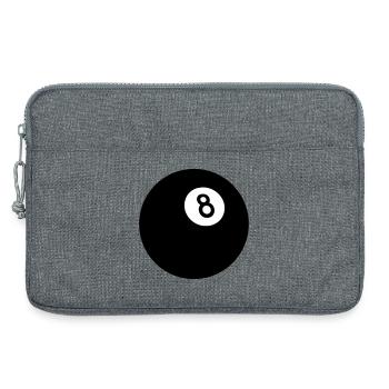 Schwarze Acht - Laptoptasche 13" - Grau meliert - Vorne