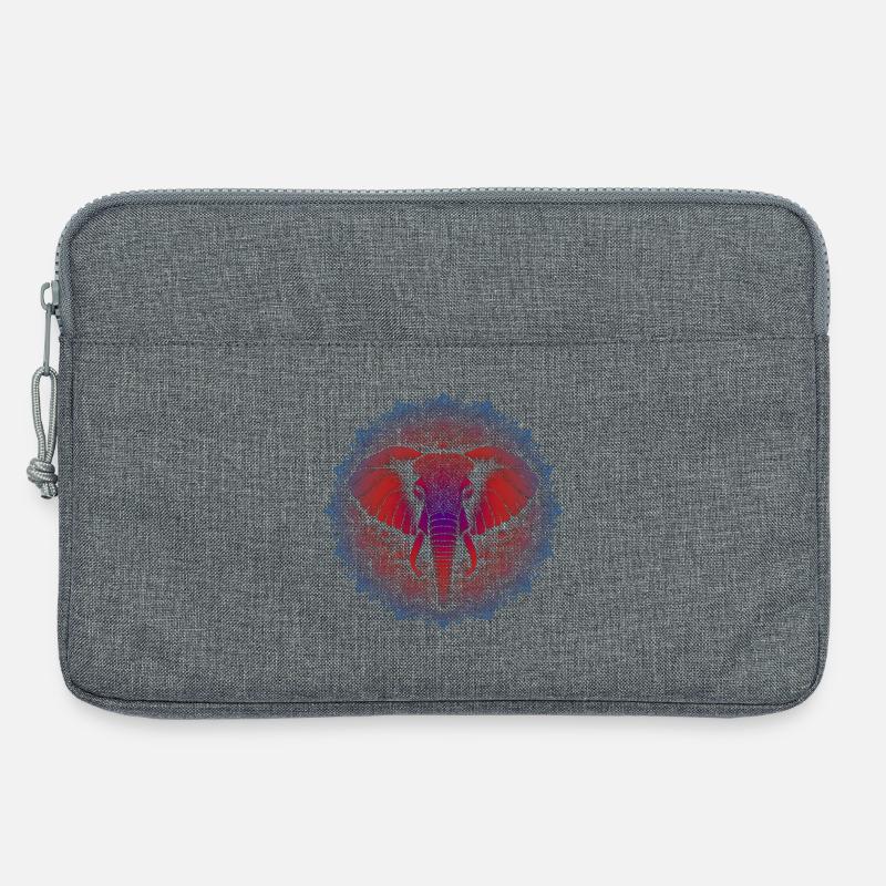 Trifecta Virtues Mandala - Laptop bag 13" - heather grey