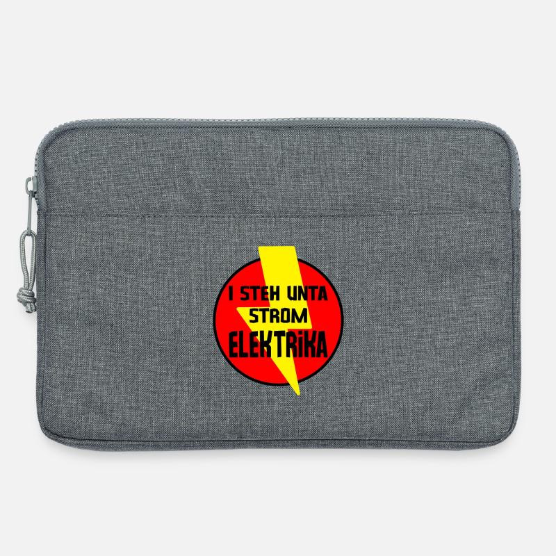 i steh unta Strom - Elektrika, Elektriker - Laptoptasche 13" - Grau meliert