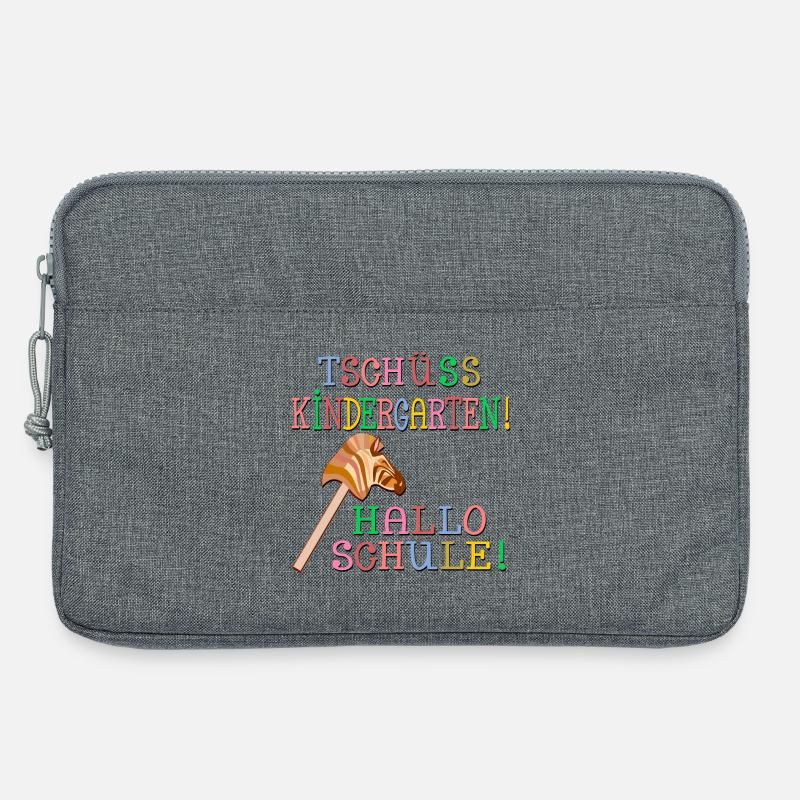 HOBBY HORSING - TSCHÜSS KINDERGARTEN HALLO SCHULE - Laptoptasche 13" - Grau meliert