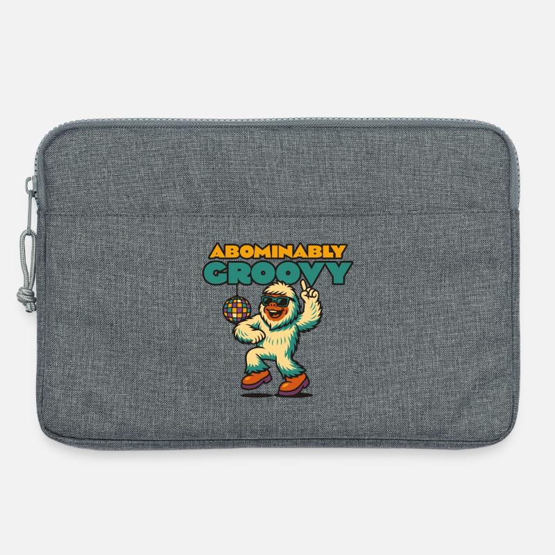 Groovy Disco Yeti - Laptoptasche 13" - Grau meliert
