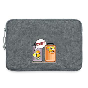 VALISE DE VACANCES STRESS VACANCES - Sacoche pour ordinateur portable 13 pouces - gris chiné - Devant