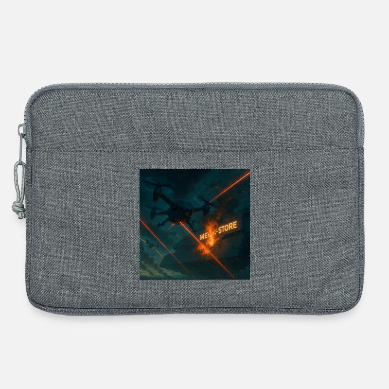 Futuristic Air Base Attack Image - Laptop bag 13" - heather grey