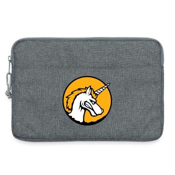 Unicorn Evil Angry Attack Teeth Grinding Sour - Laptop bag 13" - heather grey - Front