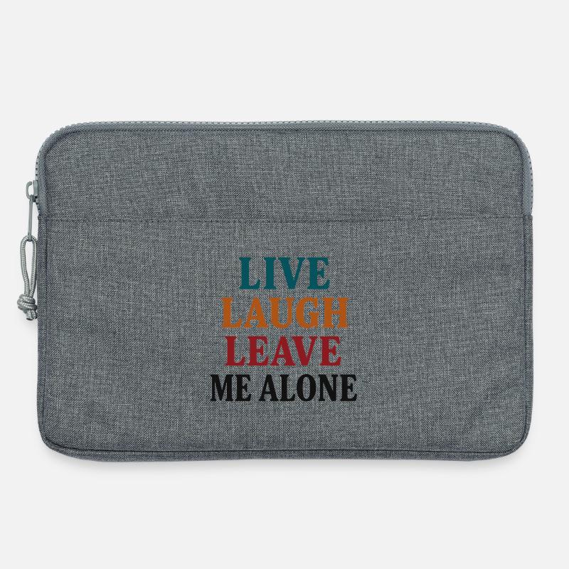 Live Laugh Leave Me Alone - Laptoptasche 13" - Grau meliert