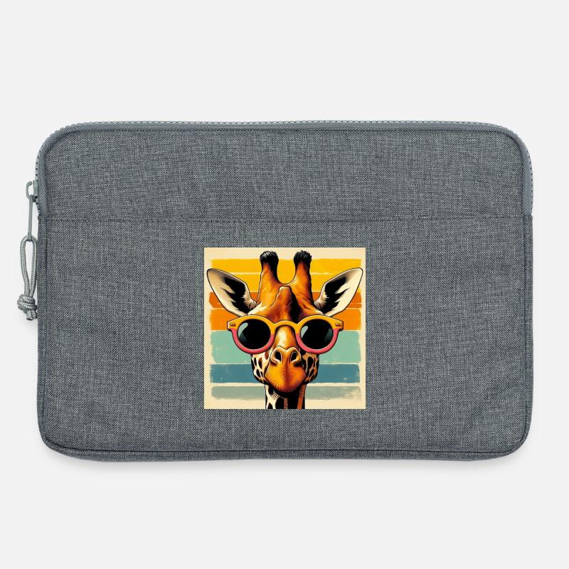 Giraffe - Laptoptasche 13" - Grau meliert