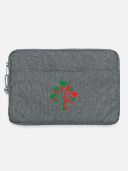 Abstrakter Baum – Herbstverbindung - Laptoptasche 13" - Grau meliert