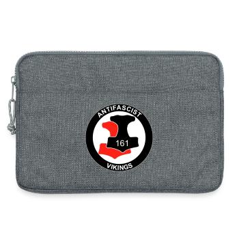Antifa Vikings - Laptoptasche 13" - Grau meliert - Vorne