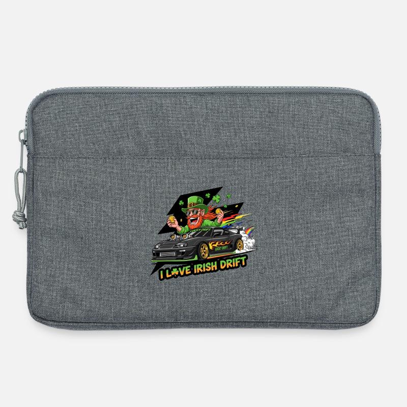 Irisches Drift Celebration T-Shirt - Laptoptasche 13" - Grau meliert