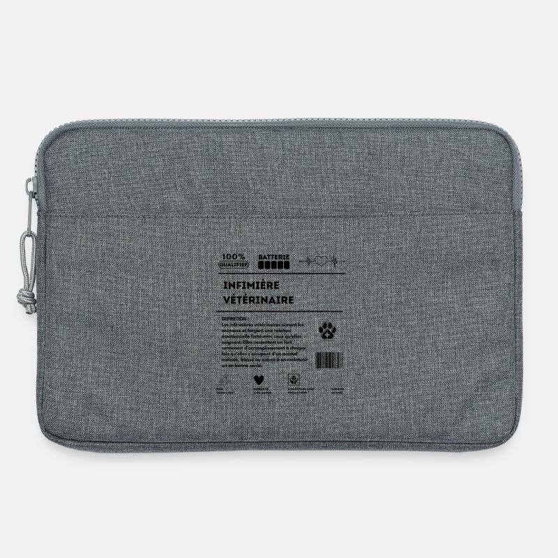 ASV_chien_chat_-1- - Laptoptasche 13" - Grau meliert