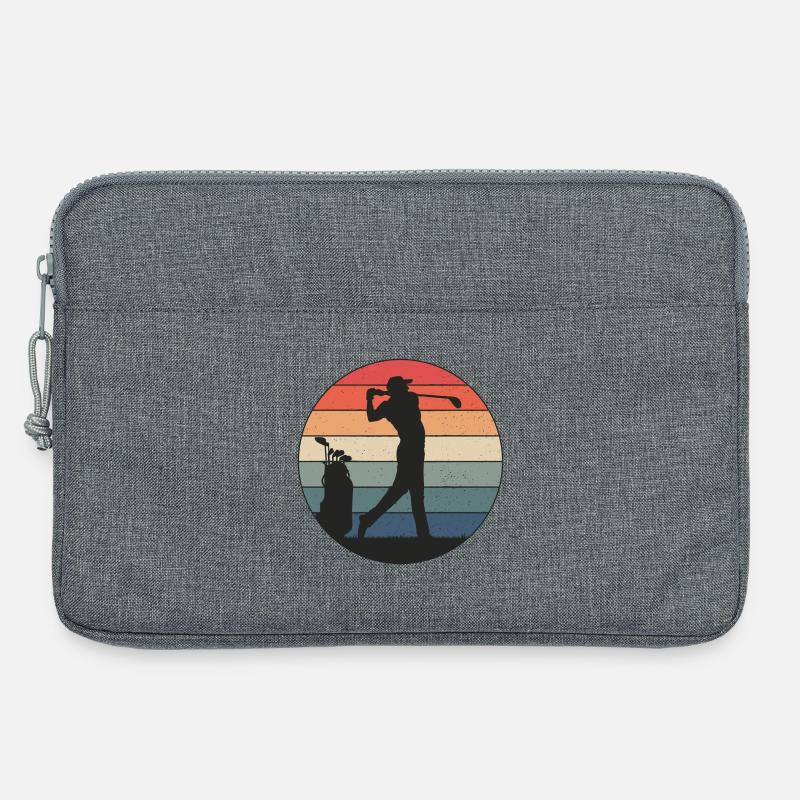 Golfer schlägt genau richtig - Laptoptasche 13" - Grau meliert