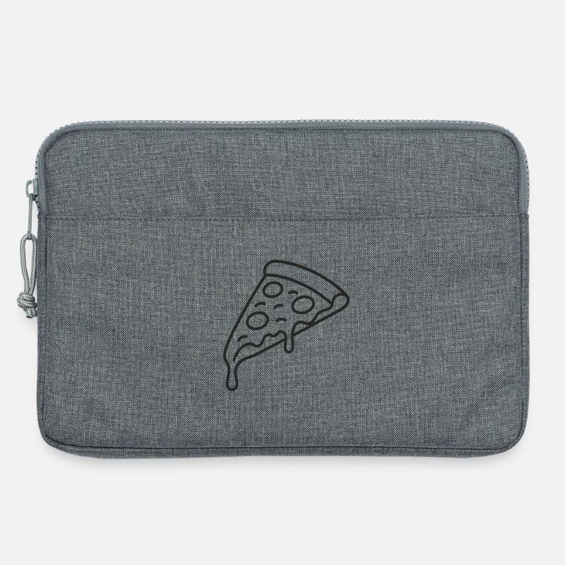 Pizzastück - Laptoptasche 13" - Grau meliert