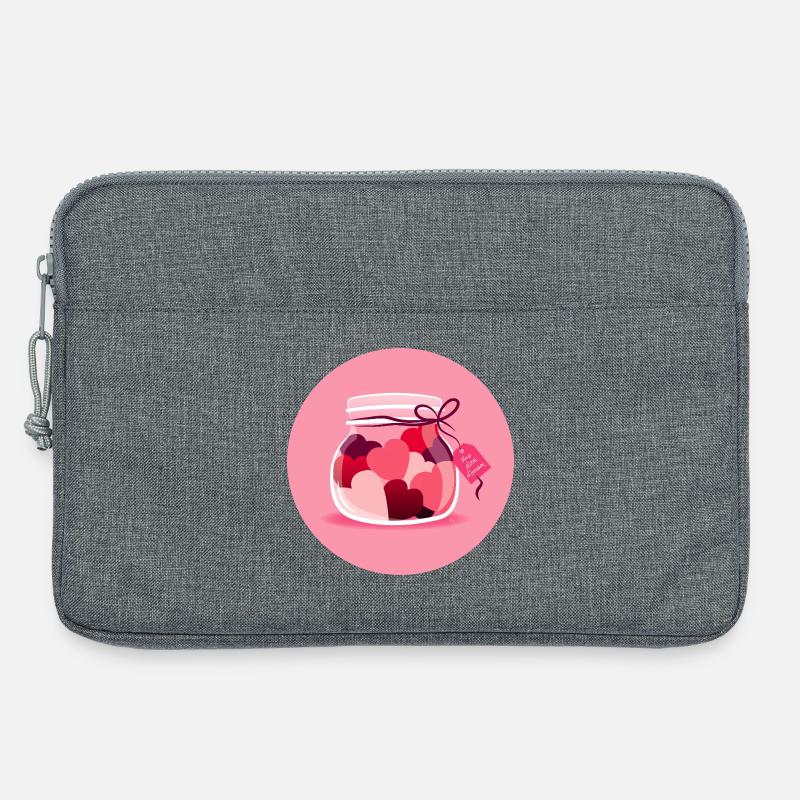 Eine Dosis Liebe - Laptoptasche 13" - Grau meliert