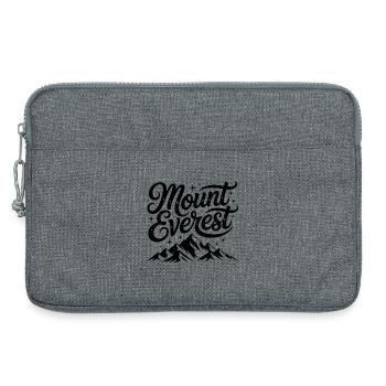 Mount Everest - Souvenir Design - Laptop bag 13" - heather grey - Front