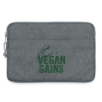 Vegan gagne en Vegan Fitness Bodybuilding - Sacoche pour ordinateur portable 13 pouces - gris chiné - Devant