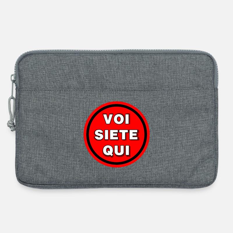 Sie sind hier - Laptoptasche 13" - Grau meliert