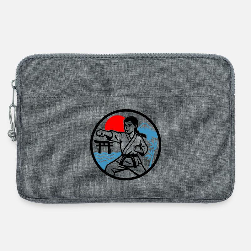 Karate and Nature - Laptoptasche 13" - Grau meliert