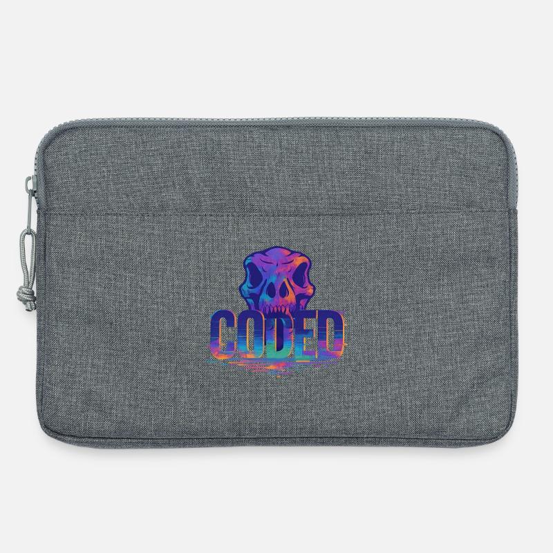 Coded_Dinoarmy - Laptoptasche 13" - Grau meliert