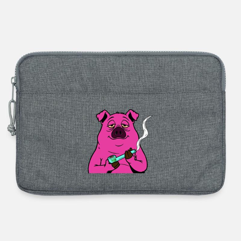 SAU entspannt  - Laptoptasche 13" - Grau meliert