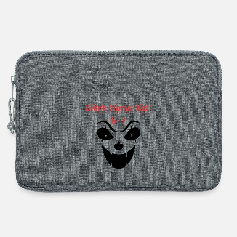 Horror Kid: 6-7 Gruseliges Design - Laptoptasche 13" - Grau meliert