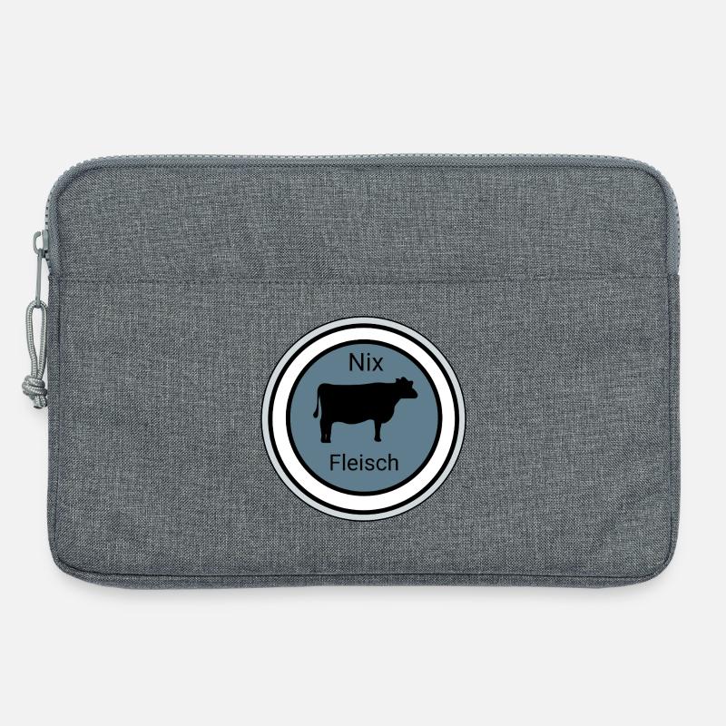 Nix Fleisch Silhouette - Laptoptasche 13" - Grau meliert